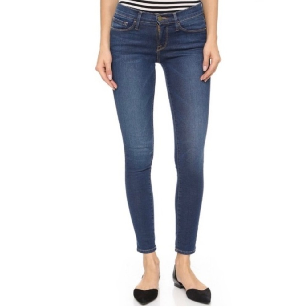 Frame Women’s Le Skinny De Jeanne Jeans in Dame Wash, Size 30